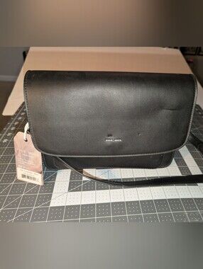 Pixie Mood Black Messenger Crossbody Bag
